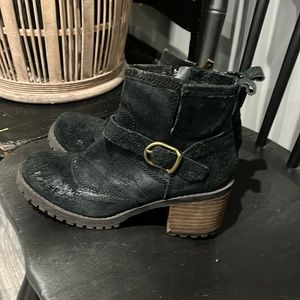Lucky brand leather booties